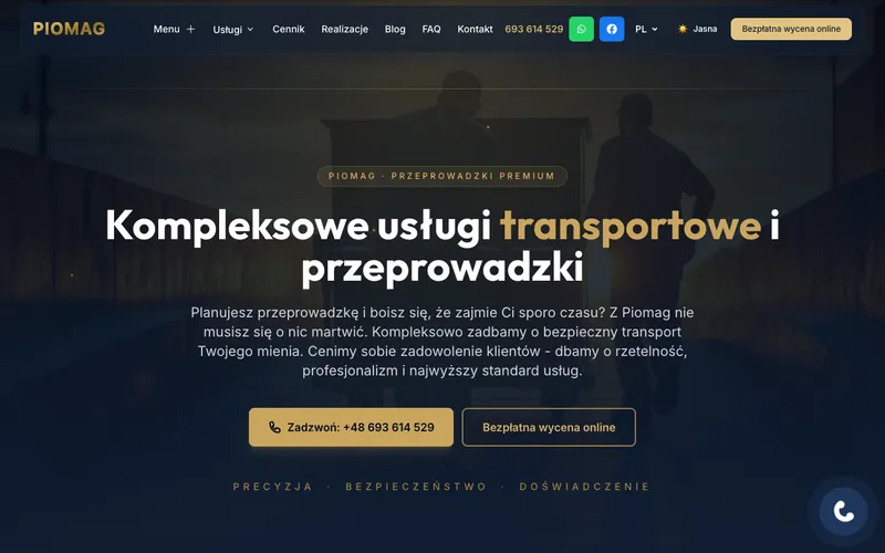 Strona internetowa — Piomag